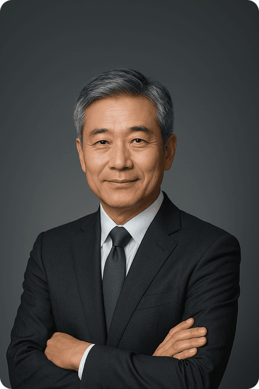 Asian man in business suit